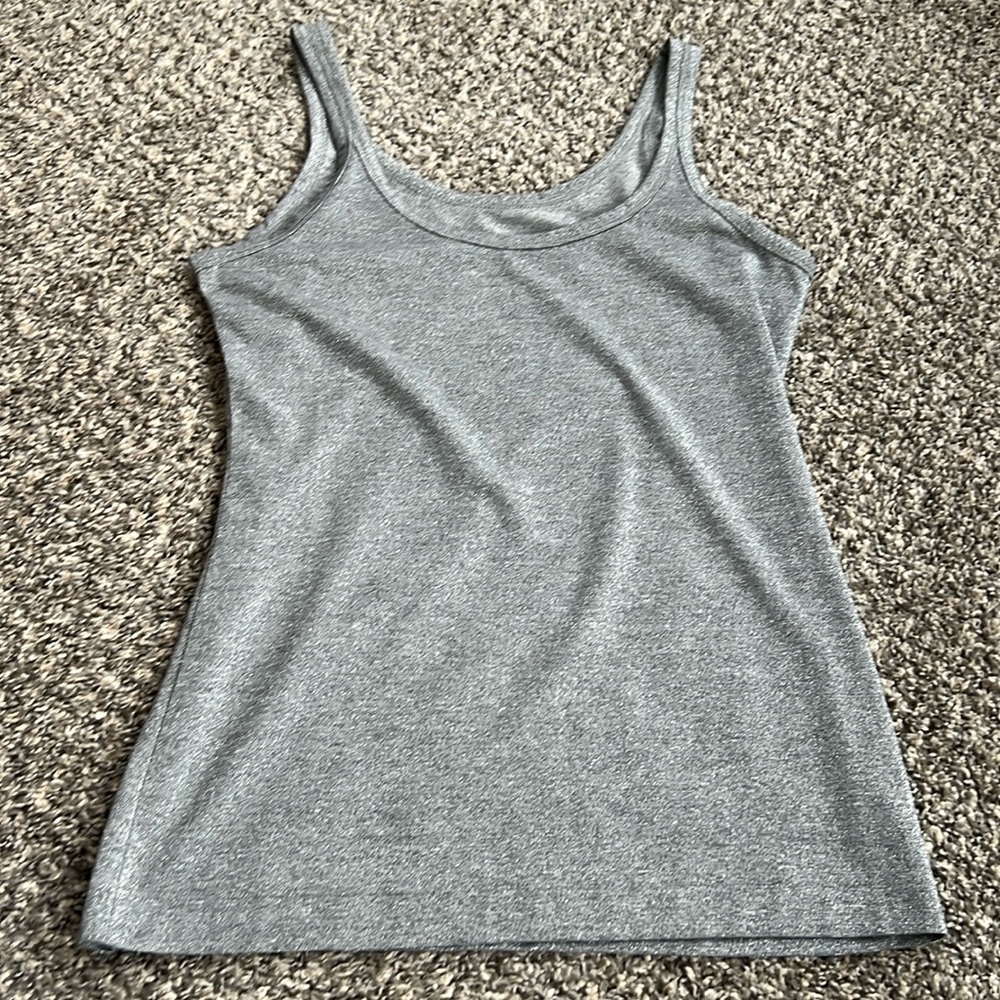 Banana Republic Silver Gray Sparkly Tank, Medium